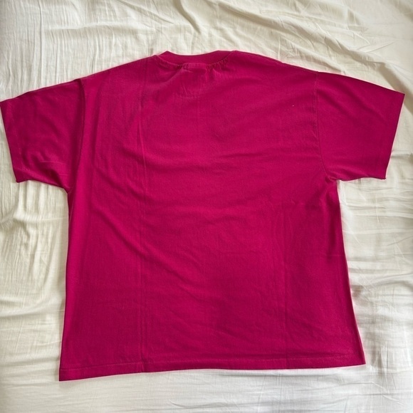 Vintage 90s hot pink butterfly heart nature tee size XL - Picture 7 of 8